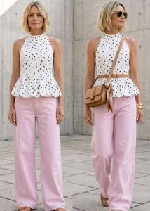 Pink Wide Leg Jeans💝