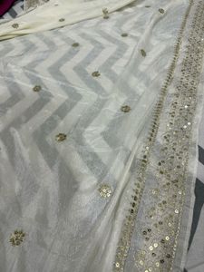 beautiful white 🤍 sitara suit