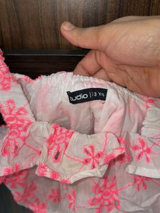 Cute Floral Baby Outfit full embroidery