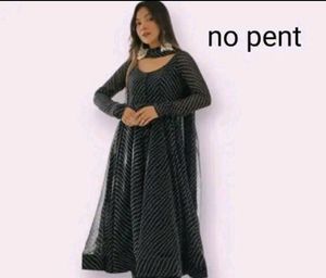 fixed price new unused anarkali with dupatta