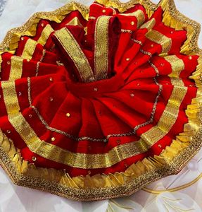 Laddu Gopal Fancy Dress Fabric Sefon Size 4,5,6,7
