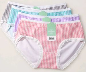 Cute Gingham Briefs Pack 3