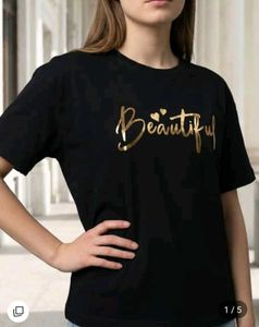 Black "Beautiful" Graphic Tee