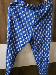 Royal Blue Printed Salwar Pants