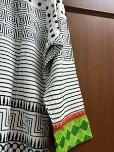 Cotton Women Kurta - Geometric