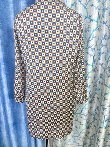 Geometric Print Tunic Shirt