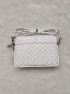 White Quilted Crossbody Bag