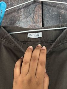 Olive Green Pull-On Pants