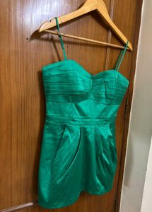 H&M Emerald Green Satin Strappy Top