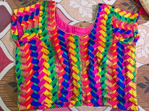 Vibrant Embroidered Blouse