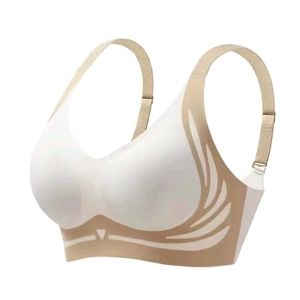 Comfy Beige Wireless Gather Bra