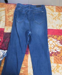 Women's Blue Wide Leg Jeans