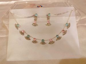 Charming Beaded Necklace & Earring Set