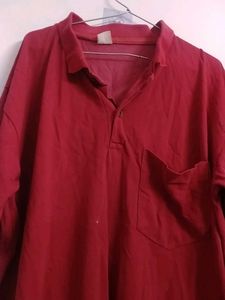 Men's Red Polo Shirt &amp; Plaid Shorts Set