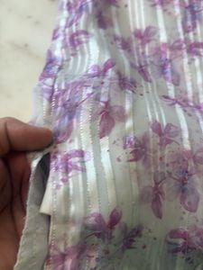 Sheer Floral Puff Sleeve Top