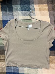 Women's Ribbed Cropped T-Shirt