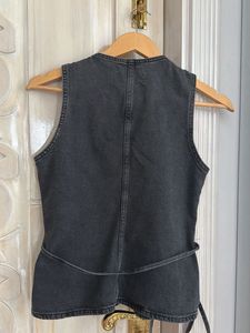 MNG Grey Denim Vest
