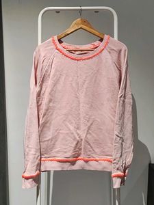 Pink Embellished Long Sleeve Top