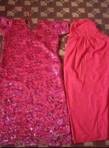 beautiful  kurti with salwar dupatta 💞