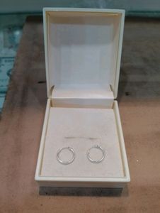 Diamond Bali Pairs Pure Silver