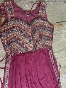 Embroidered naira cut sharara set
