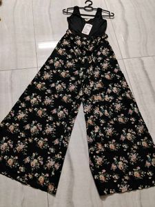 Floral Jumpsuit with Wide Legs