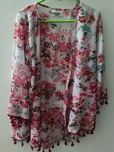 Floral Print Kimono Cardigan
