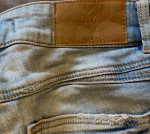 Zara Denim Shorts with Bandana