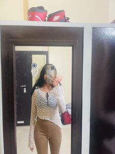 Newme Lace Asymmetric Top