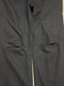 wrangler Black Ripped Jeans