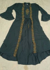 Elegant Grey Ethnic Gown