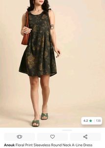 Anouk Floral Print Sleeveless Dress