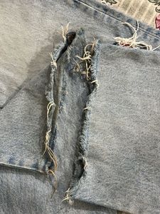 Zara Light Wash Distressed Jeans