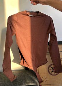Never Used Bonkers Corner Basic Brown Top