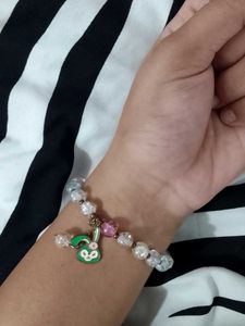 Cute Bunny Charm Beaded Bracelet