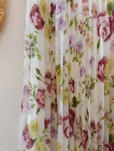 Turkish Brand Reserved Floral Pleated Skirt