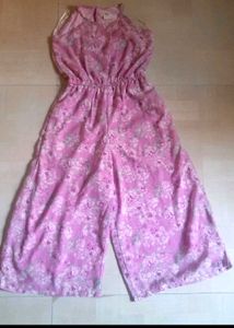 Pink Floral Jumpsuit