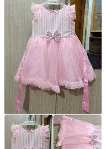 Girls Pink Tulle Party Dress