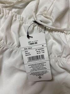 Chic White Ruched Top