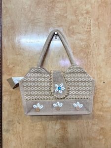 Boho Chic Jute Handbag