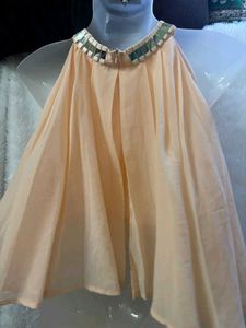 Peach Halter Top