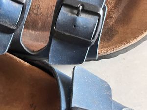 Blue Double Strap Sandals