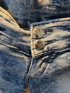 Distressed Denim Shorts