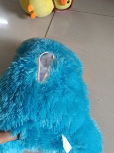 Cute Blue Teddy Bear with Heart