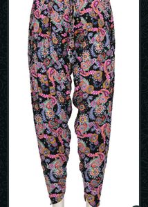 Vibrant Paisley Print Palazzo Pants