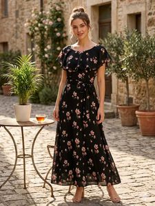 🌸Midnight Blossom Floral Dress 🌸