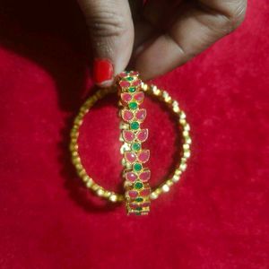 Elegant Beaded Bangle Set