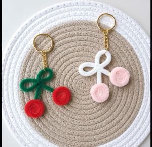 Cute Cherry Keychain Set