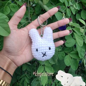 Crochet Miffy Keychain