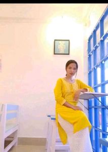 Yellow Embroidery Kurti